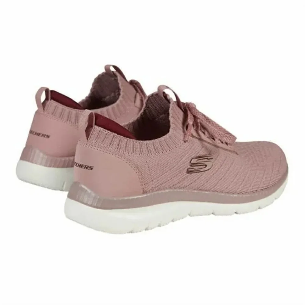 Skechers Women Bountiful Creative Running Sport Shoes--Mauve - Picture 2 of 8